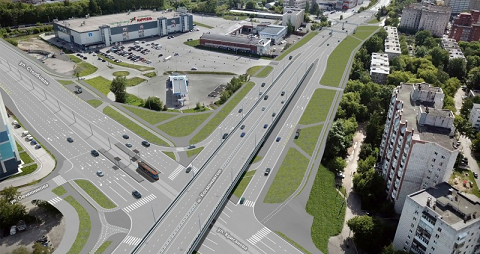 Стало известно, как будет выглядеть улица Крисанова и шоссе Космонавтов после реконструкции
