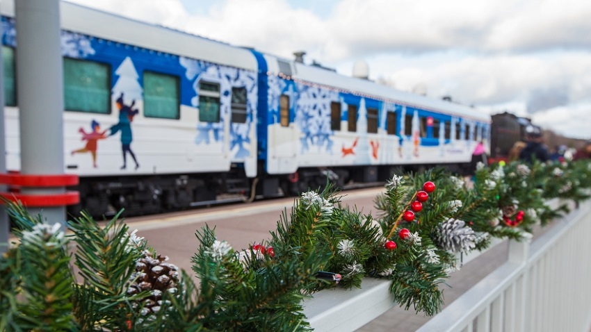 2 декабря сказочный поезд Деда Мороза посетит Пермский край